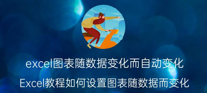 excel图表随数据变化而自动变化 Excel教程如何设置图表随数据而变化？